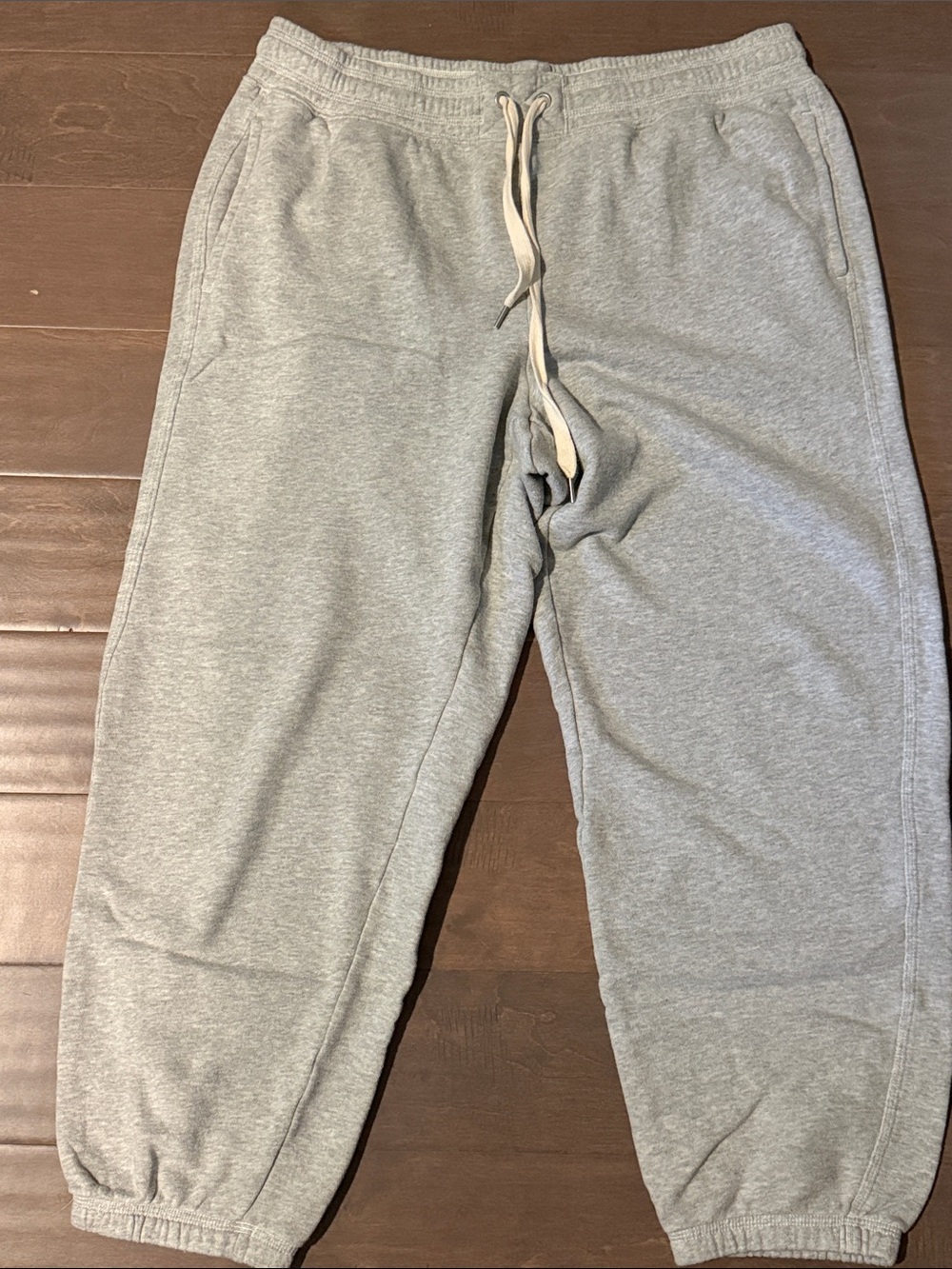 aerie Light Gray Drawstring Joggers